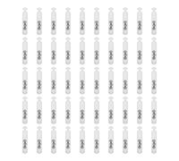 MechKit leurre de pêche appâts hochets Tube d'insertion Barre de Son de pêche en Plastique Attirer Les Poissons avec Bille en Acier Inoxydable Bruit de cliquetis pour Les pêcheurs (Blanc Transparent)