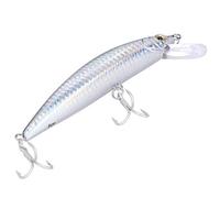 MechKit Leurre de pêche en Haute mer avec hameçon Triple 40 g, Accessoire de Simulation Artificielle, Couleur vive réaliste pour la pêche en Bateau, en océan, en lac, en rivière (Dos Noir)