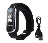 MechKit Montre Antistatique du Corps Humain, Suppression des décharges statiques, Montre-Bracelet de Sport numérique LED pour Hommes, Femmes, Adultes, Bracelet en Silicone
