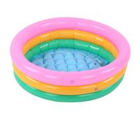 MechKit Piscine Gonflable pour Enfants Enfants Bébé Garçon Forme Ronde Couleur Vive Bassin d'eau de Jeu Doux en Plein Air Amusant d'été Matériau PVC 3 Tailles S M L (Grande)