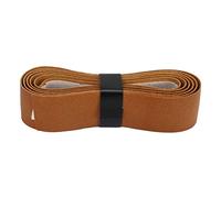 MechKit Raquette de Tennis Grip Tape Cuir Raquette de Badminton Surgrip Bande de Remplacement Professionnel Absorption de la Sueur Abrasion pour Aire de Jeux Extérieure Gym (Brun)