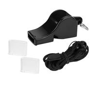 MechKit Sifflet d'arbitre Fort en Plastique ABS sans roulement de Balle Sifflet d'entraînement Sportif pour Enfants entraîneurs activités de Plein air Noir 5 x 2 x 0,8 cm avec