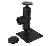 MechKit Support à Double Boule, Bras à Double Prise, Tablette en Alliage d'aluminium Robuste, Support de téléphone pour véhicule, Bateau, Machine agricole, Boule de Taille C de