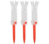 MechKit Tee de Golf d'entraînement Pliable Accessoires de Pratique rotatifs Goujons à Bille Anti-vol Matériau en Caoutchouc Souple PP Durable Longueur 85 mm pour Les Amateurs de (Rouge)