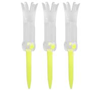 MechKit Tee de Golf d'entraînement Pliable Accessoires de Pratique rotatifs Goujons à Bille Anti-vol Matériau en Caoutchouc Souple PP Durable Longueur 85 mm pour Les Amateurs de (Jaune)
