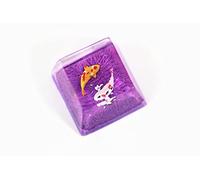 MECHKYP Touche en résine rétroéclairée faite à la main en forme de poisson koï R4/Esc Artisan brillant à travers le profil OEM pour clavier mécanique de gaming Cherry MX (Violet)