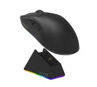 MechLands AJ139 V2 MC Souris de jeu avec station de charge, capteur PAW3311 réglable 12000 DPI 3 modes, souris sans fil, batterie 500 mAh, taux de requête 1000 Hz, 66 g légère, Win/Mac (noir)