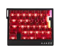 MechLands AK029 Rapid Fast Wired Gaming Keyboard 8 kHz Polling, 29 touches à une main, SOCD & DKS, interrupteur magnétique, actionnement réglable, RVB, plaque en aluminium (rouge transparent)