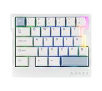 MechLands AK029 Rapid Fast Wired Gaming Keyboard 8 kHz Polling, 29 touches à une main, SOCD & DKS, interrupteur magnétique, actionnement réglable, RVB, plaque en aluminium (blanc)