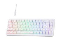 MechLands AK680 Max Clavier de Jeu Filaire avec Interrupteur à Effet Hall, Clavier magnétique à déclenchement Rapide avec taux d'interrogation de 8K, RGB (Ligne de Contour Blanche)