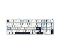 MechLands Aula F99 PRO Clavier de jeu mécanique 96 %, BT5.0/USB-C/2,4 GHz, sans fil, joint remplaçable à chaud, batterie de 8000 mAh, bouton rotatif, rétroéclairage RVB pour Windows/Mac (blanc bleu)