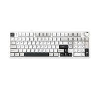 MechLands AULA F99 PRO Clavier mécanique 96 %, BT5.0/USB-C/2,4 GHz, clavier de jeu sans fil, joint remplaçable à chaud, batterie 8000 mAh, bouton, rétroéclairage RVB pour Windows/Mac (blanc gris)