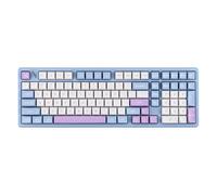MechLands Blade101 Clavier de Jeu sans Fil en Aluminium, BT5.0/2.4GHz/USB-C avec Batterie 8000mAh, Structure en Joint, rétro-éclairage RGB, NKRO pour Win/Mac (Bleu)