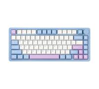 MechLands Clavier de jeu mécanique sans fil en aluminium Gasket Creamy BT5.0/2.4GHz/USB-C Hot Swappable RVB NKRO pour Win/Mac/Games/Office (Bleu)