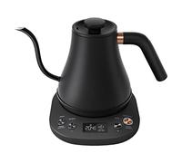Mecity Bouilloire électrique à col de cygne à verser sur bouilloire à chauffage rapide ± 1 ℉ pour café, thé et formule, arrêt automatique, 1200 W, 0,8 l, noir mat, édition Barista