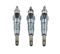 Meckparts Lot de 3 bougies de préchauffage 15951-65510 15951-65512 compatibles avec moteur Kubota D1102 D1302 D650 D750 D850 D950 Tracteurs compacts B7100 B7100HST-DT B1500 B7100 B7001 B8200
