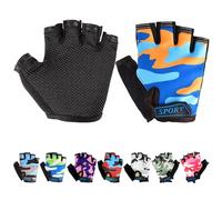 Mecmbj Gant Velo Enfant, Gants de Protection Velo Enfant, Antidérapants, pour Le Cyclisme, La Navigation de Plaisance (Personnes Applicables: 6-12 Ans)