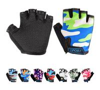 Mecmbj Gant Velo Enfant, Gants de Protection Velo Enfant, Antidérapants, pour Le Cyclisme, La Navigation de Plaisance (Personnes Applicables: 6-12 Ans)