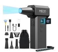 MECO ELEVERDE Souffleur Air Comprimé 220000 tr/min Souffleur d'air haute puissance avec moteur brushless 100 vitesses et Affichage LED - Pour Nettoyage PC, Clavier, Voiture, Maquettes