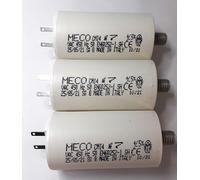 Meco Lot de 3 Condensateurs 7 uF pour Volet Roulant SOMFY, SIMU, NICE - Remplacement Condensateur de Moteur Condensateur Cylindrique à 2 Cosses 2,8mm vis M8