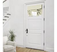 Mecodeco Lot de 1 panneau occultant élégant pour porte-fenêtre, rideau d'intimité pour obscurcissement de la pièce (beige, 66 x 50 cm (l x L)