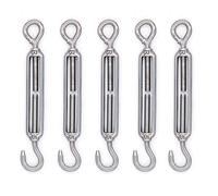 Mecollection M4/M5/M6/M8 tendeur crochet et œil en acier inoxydable 304 - Lot de 5