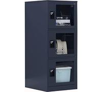 MECOLOR Petit casier Vertical à Un Niveau avec Cadenas, casier léger, Petit casier, casier 2/3 Niveaux et Mini - casier pour Enfants (G3V-GY)