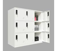 MECOLOR petite armoire de4,6et9 portes pour les employés ou le personnel de bureau en métal pour la maison,les supermarchés,les gymnases, les centres commerciaux pour les documents,les tissus les sacs