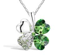 Mecool Collier Trèfle à Quatre Feuilles Femme