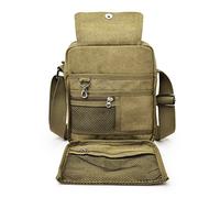 MeCool Vintage Homme Sac bandouliere en Toile Petit Besace Sacoche a Main Voyage ecole Universite pour Randonnee en Plein Air Sport occasionnels loisir Retro Pack, Beige