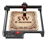 Mecpow X3 Graveur Laser, 5W Machine à Graver Laser, CNC DIY Gravure laser et cutter laser Haute Précision avec Arrêt d'Urgence, Détection de Flamme et de Gyro, AdaptéE Au Bois, MéTal, Verre Acrylique