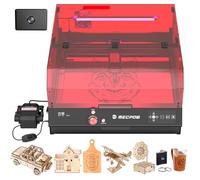 Mecpow X4 Pro 22W Graveur Laser Avec Pompe à Air, Machine à Graver Laser Avec Caméra Et Lumières LED, Découpe Laser à vitesse de 22000mm/min Avec Ventilateur Automatique Pour Métal Et Bois, 410x400mm