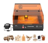Mecpow X4 Pro 40W Découpeuse laser, classe 1 FDA, caméra IA, 30 000 mm/min, découpe de bois de 25 mm en 1 passage et d'acrylique de 30 mm en 2 passages, 400 x 398 mm