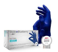 Med-Comfort Disposable Gloves Powder Free Nitrile Dark Blue Size S M L Xl Pack Of 100