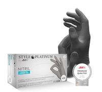 Med-Comfort Lot de 100 gants en nitrile, gris argenté, platine, taille L, non poudré, style PLATINUM by Med-Comfort : gants jetables en nitrile, gants jetables dans les tailles XS, S, M, L, XL