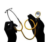 MED COMFORT Schwestern Stethoskope, gelb | Packung (1 Stück)