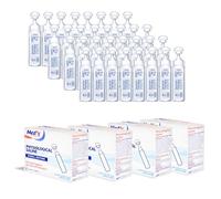 MED+S - 40 Unidoses x 2ml - Sérum Physiologique Bébé pour inhalation - Solution saline sterile isotonique pour lavage nasal et inhalation - Hygiène respiratoire du nourrisson