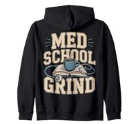 Med School Grind Coffee Book Stéthoscope étude Sweat à Capuche