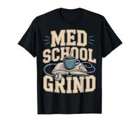 Med School Grind Coffee Book Stéthoscope étude T-Shirt
