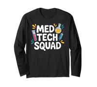 Med Tech Squad Funny Laboratory Science Manche Longue