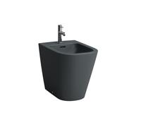 LAUFEN MEDA Bidet au sol, 1 trou pour robinetterie, avec trop-plein, 360x540x430mm, H8321117583021, Couleur: Graphite mat