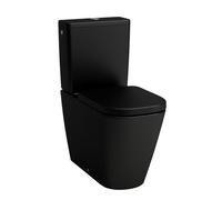 Meda cuvette au sol silent flush ss bride sh sv noir mat 680x360x430 - LAUFEN H8241117160001