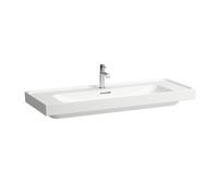 Meda lavabo mural ou à poser sur meuble blanc lcc 1200x460x80 mm - LAUFEN H8141114001091