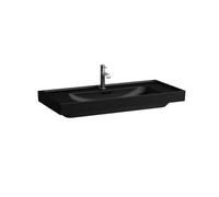Meda lavabo mural ou à poser sur meuble noir mat 1000x460x80 mm - LAUFEN H8101197161111