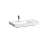 Meda lavabo mural ou à poser sur meuble tablette à droite blanc lcc 800x460x80 - LAUFEN H8171164001111