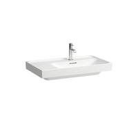 Meda lavabo mural ou à poser sur meuble tablette à gauche blanc 800x460x80 mm - LAUFEN H8171150001091
