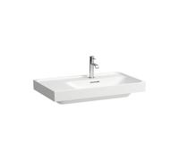 Meda lavabo mural ou à poser sur meuble tablette à gauche blanc lcc 800x460x80 - LAUFEN H8171154001081