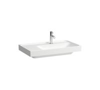 Meda lavabo mural ou à poser sur meuble tablette à gauche blanc lcc 800x460x80 - LAUFEN H8171154001091