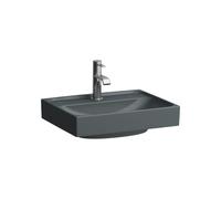 Meda lave-mains mural ou à poser sur meuble graphite mat 450x350x80 mm - LAUFEN H8151117581121