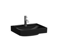 Meda lave-mains mural ou à poser sur meuble noir mat 450x350x80 mm - LAUFEN H8151117161091